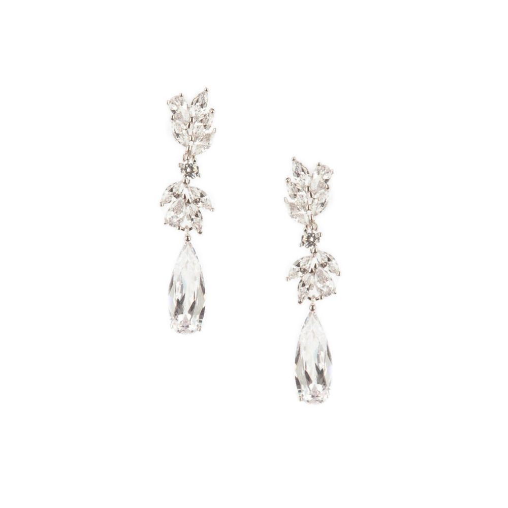 Lange oorhangers met cubic zirkonia kristallen