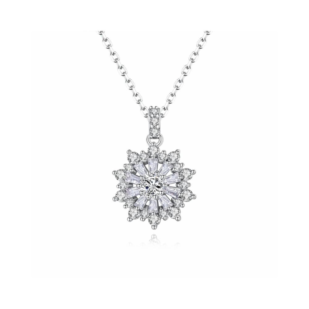 Zirkonia sieraden set met stervormige hangers