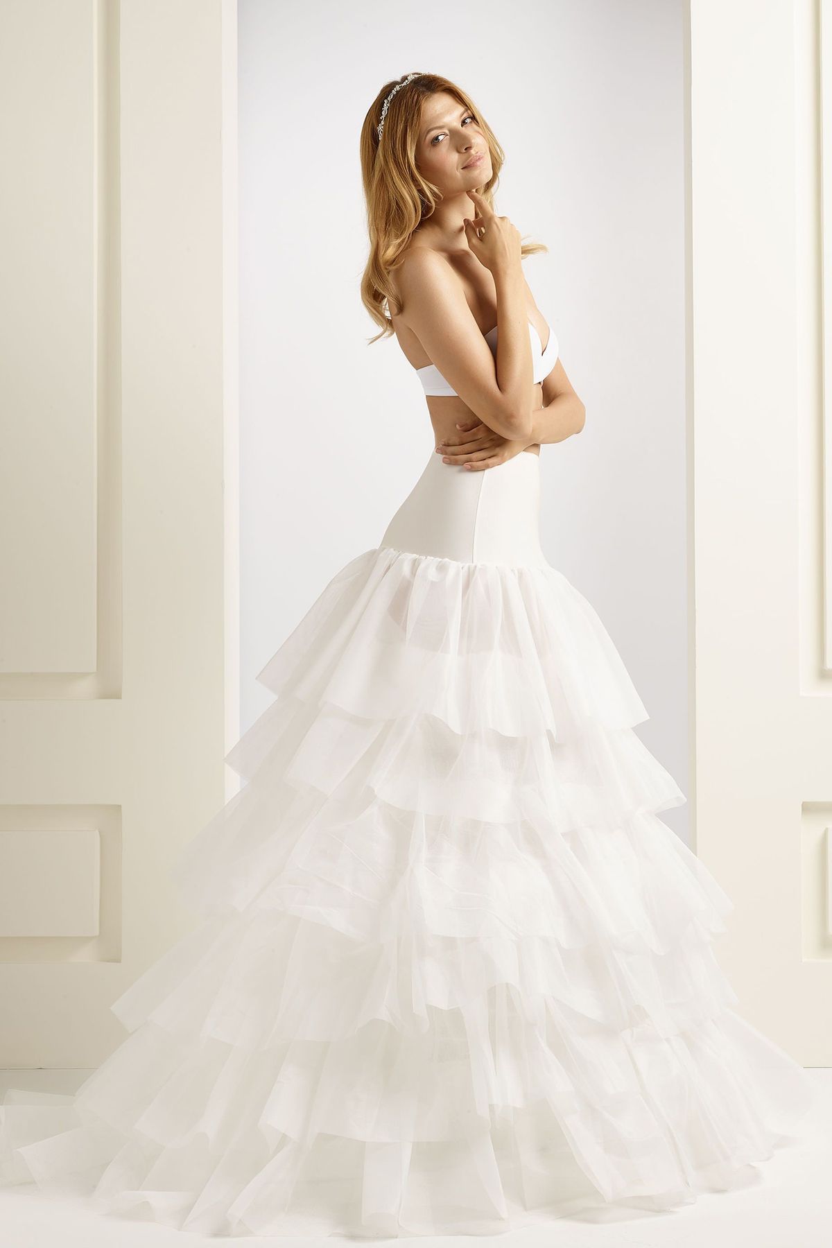 Petticoat met zes lagen tule, omtrek van 320 cm