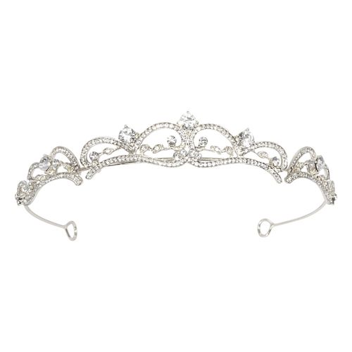 Schitterende tiara met Zirkonia kristallen