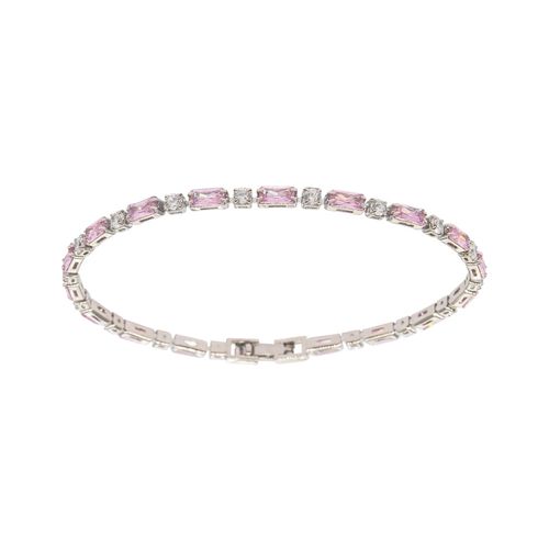 Schakelarmband zirkonia en geslepen kristallen