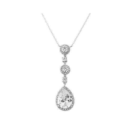 Tijdloze ketting met Zirkonia versierde hanger