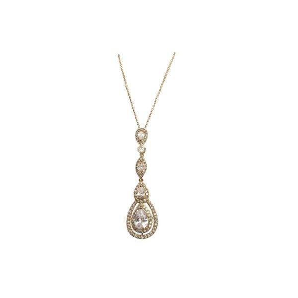 Luxe ketting met sprankelende zirkonia hanger