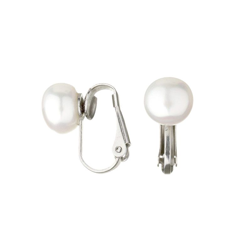 Parel oor hangertjes van stainless steal