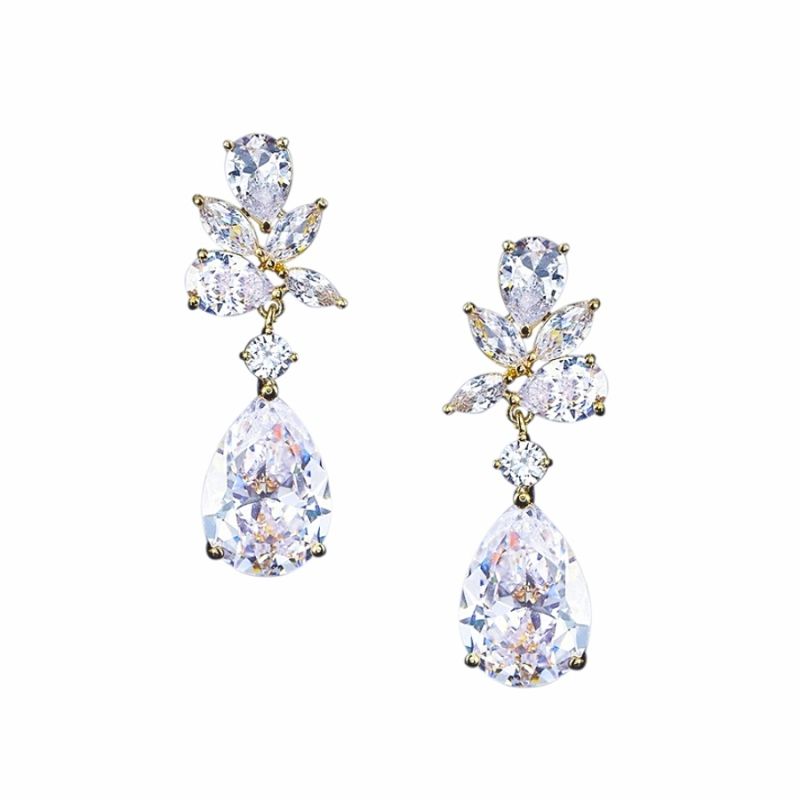 Glinsterende oorbellen van swarovski kristal
